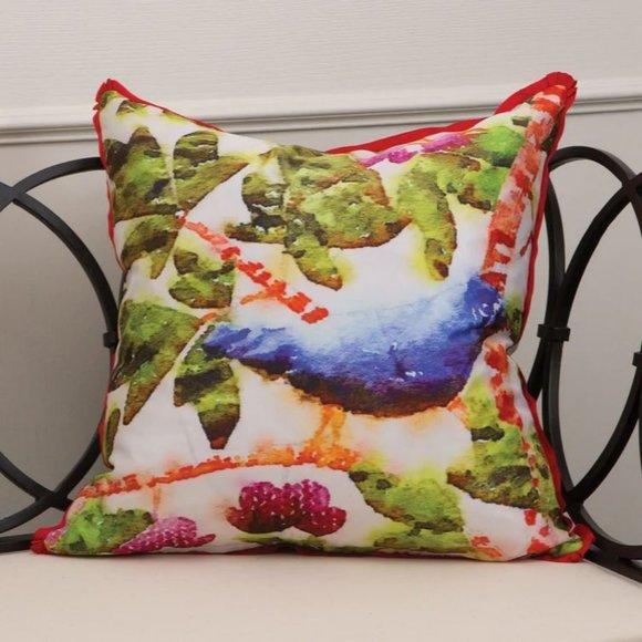 *NEW* GLOBAL VIEWS Emma's Silk Accent Pillow (Ret $222.50) - Picture 1 of 4